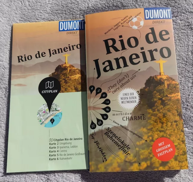 Rio de Janeiro Dumont Reiseführer   N. Stockmann mit großem Stadtplan neuwertig!