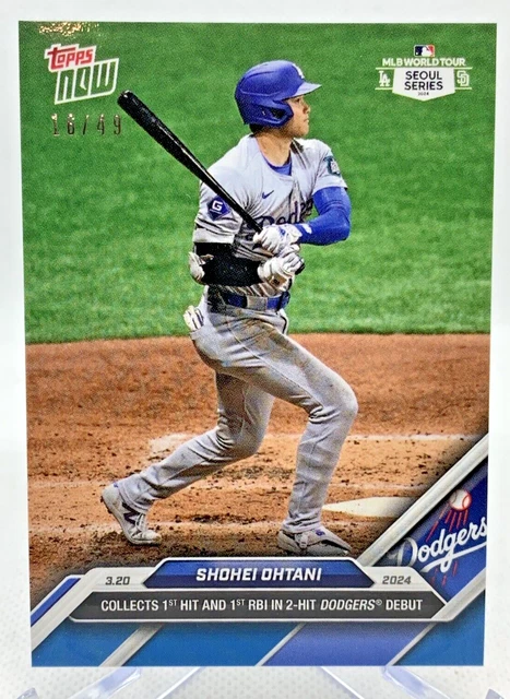 2024 Topps Now SHOHEI OHTANI Greatest Day In Baseball Card #723 - Graded GEM Mint 10 - Foto 11