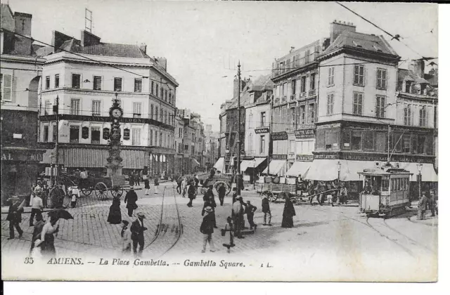 FRANCE CPA AMIENS LA PLACE GAMBETTA  non circulée