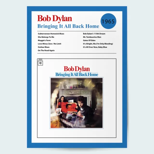Bob Dylan Bringing it all Back Home Fine Art Album Poster