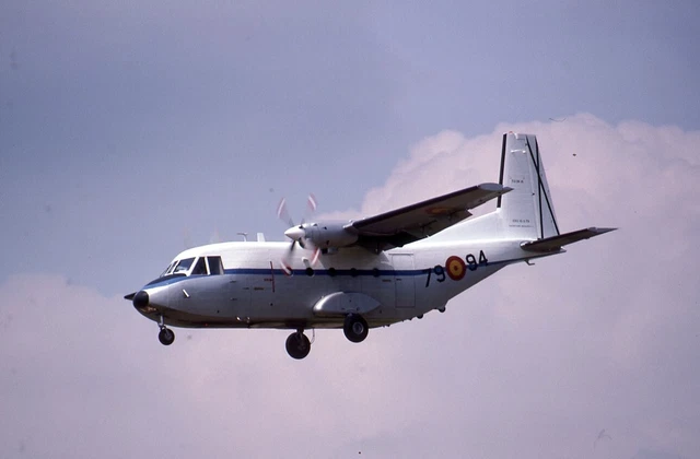 Kodachrome Slide T12B-41 (79-94) Casa CN-212 Spanish Air Force Boscombe Down 92