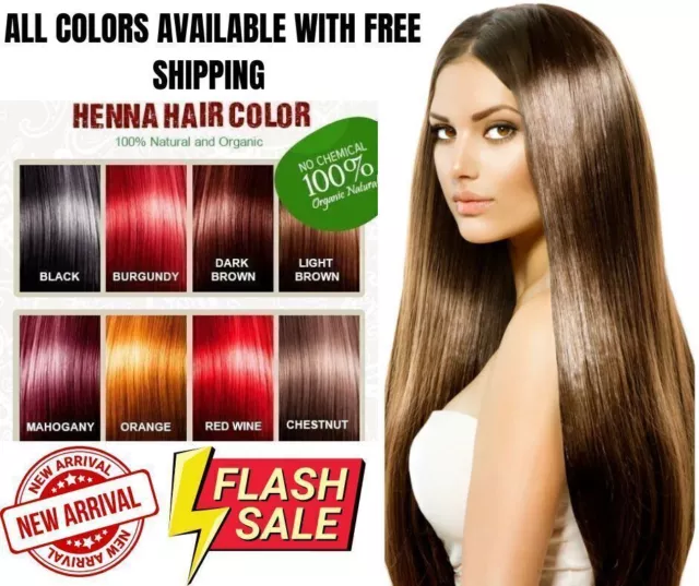 Allin Organic Henna Hair Color Dye Unisex 100% Chemical Free 60 grammes