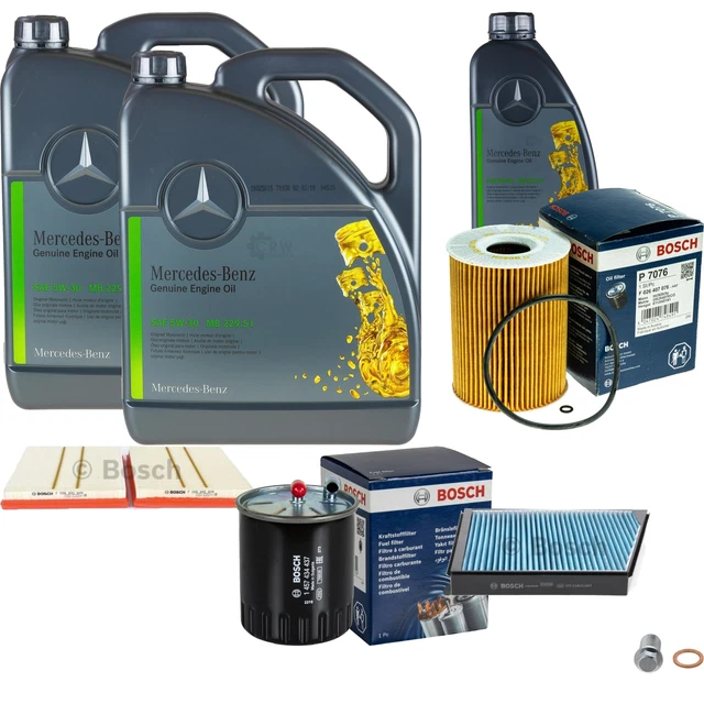 BOSCH Ölfilter 6 L Öl Mercedes 5W-30 229.51 Für Coupe 230 C