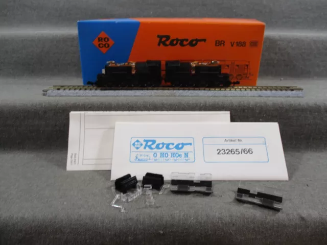 Roco Spur N 23265 Doppel-Diesellok V188 der DB Analog ohne Gehäuse in OVP Y235