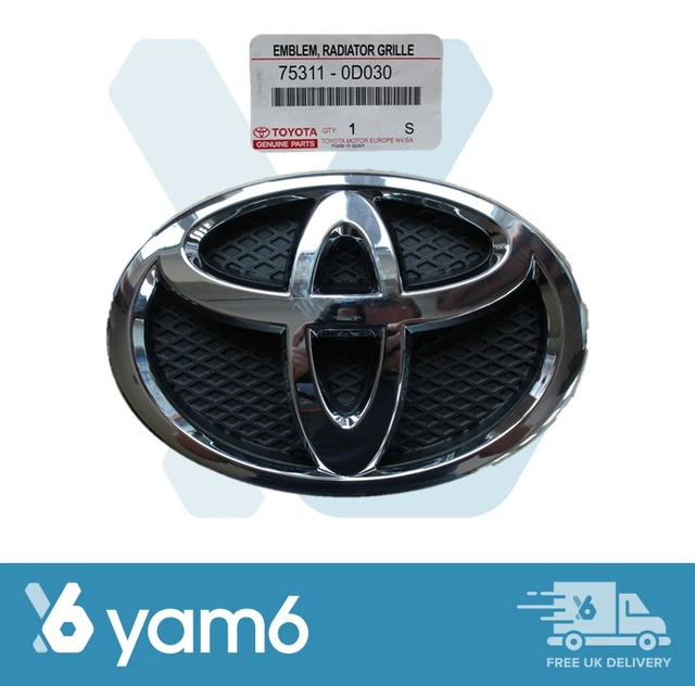 GENUINE TOYOTA(FRP) FRONT Grille Emblem Badge Fits Yaris 20052011