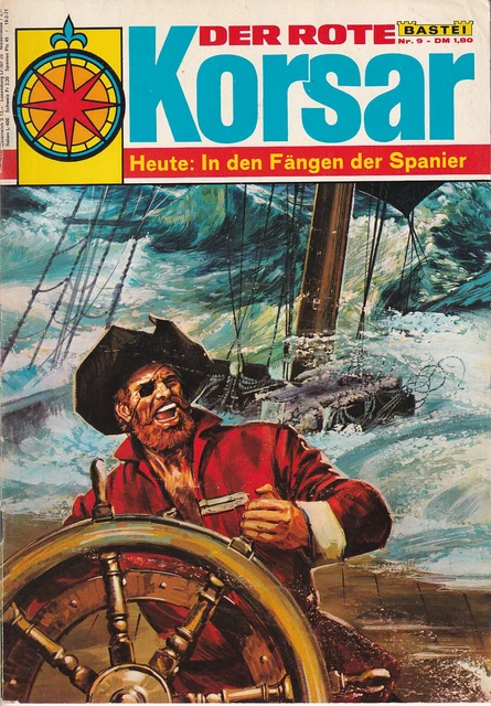 IL CORSARO ROSSO n.9 Nelle grinfie del Bastione Spagnolo 1971 EUR 12,00