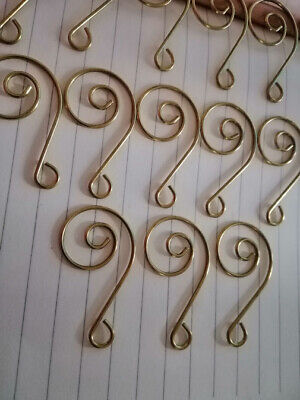 150Pcs/Set Decorative Christmas Wedding Tree Spiral Ornament Gold Hooks Hangers