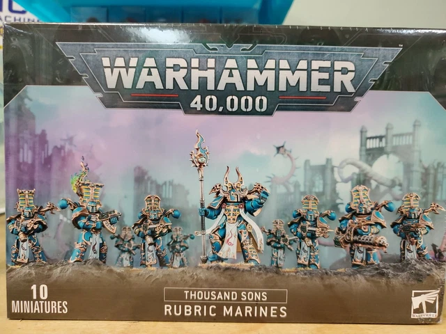 GIOCHI WORKSHOP THOUSAND Sons Rubric Marines 10 Miniature Warhammer 40k