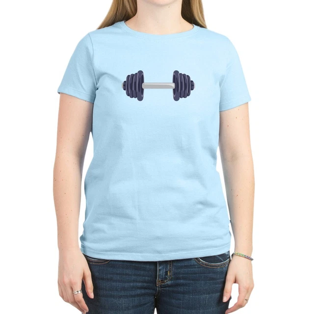 CafePress Iron Weights T Shirt Crew Neck Tee (1262652322)