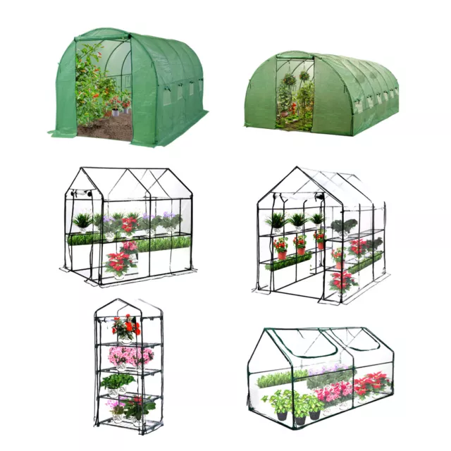 Levede Greenhouse Garden Shed Walk In Green House Plant Storage Tunnel Frame