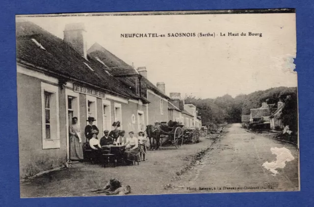 Cf / postcard - CPA / Neuchatel-en-Saonnois / Saosnois Damaged Haut du Bourg