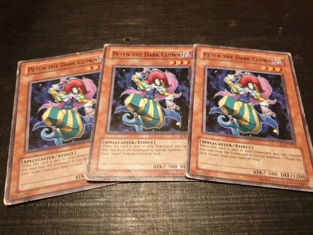 PETEN THE DARK Clown, YuGiOh Card, set of 3 3.00 - PicClick UK