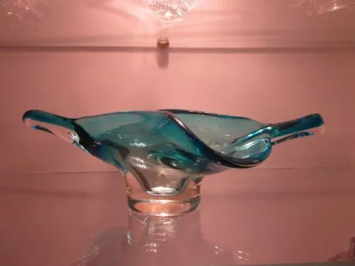 Vintage bellissimo svuotatasche posacenere vetro Murano Seguso Poli