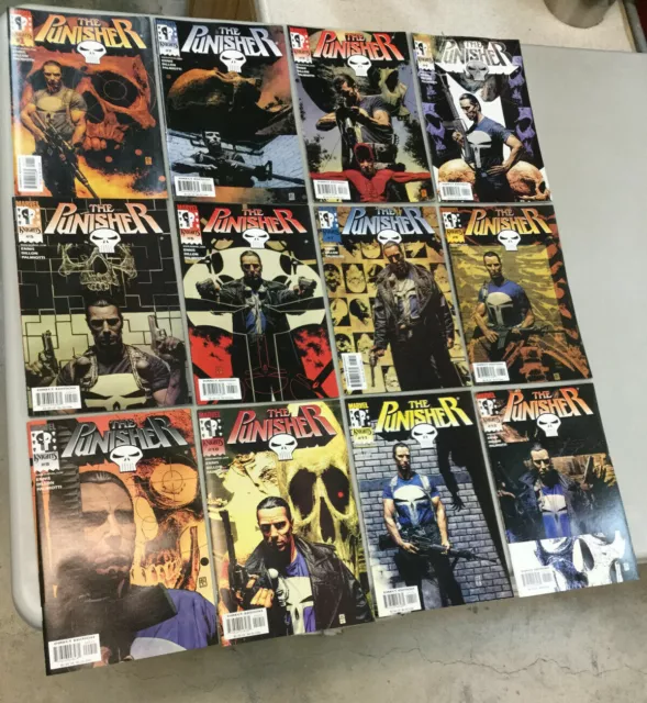 The Punisher Marvel Knights #1-12 Complete Set (2000) Vf/Nm