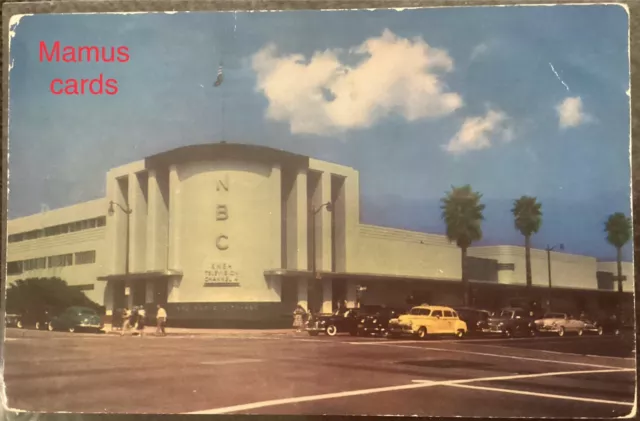 Postcard NBC Radio City Building Cnr Sunset And Vine. Hollywood