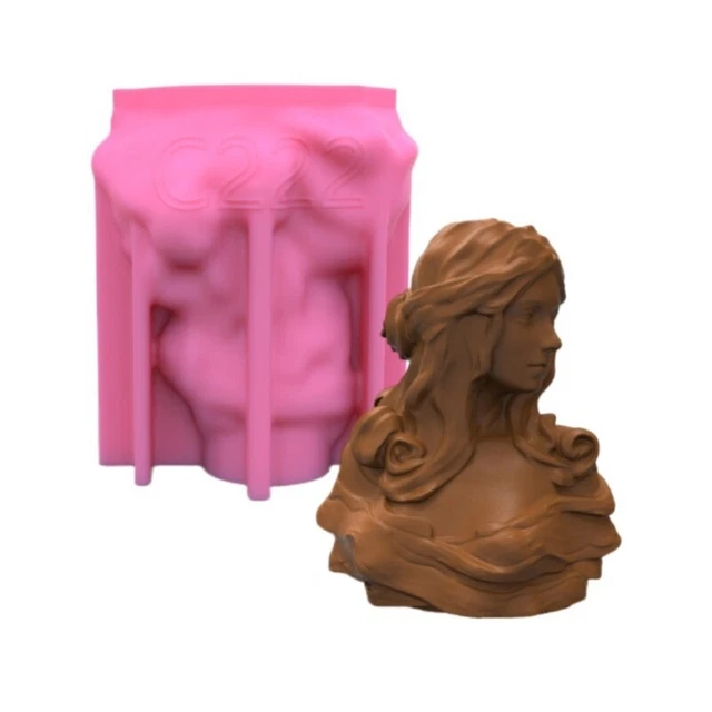 Estatua de diosa europea decoración vela molde de silicona resina arcilla epoxi artesanal