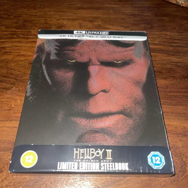 Hellboy 2 The Golden Army 4K Uhd & Blu-Ray Ltd Ed Steelbook Atmos! New & Sealed!