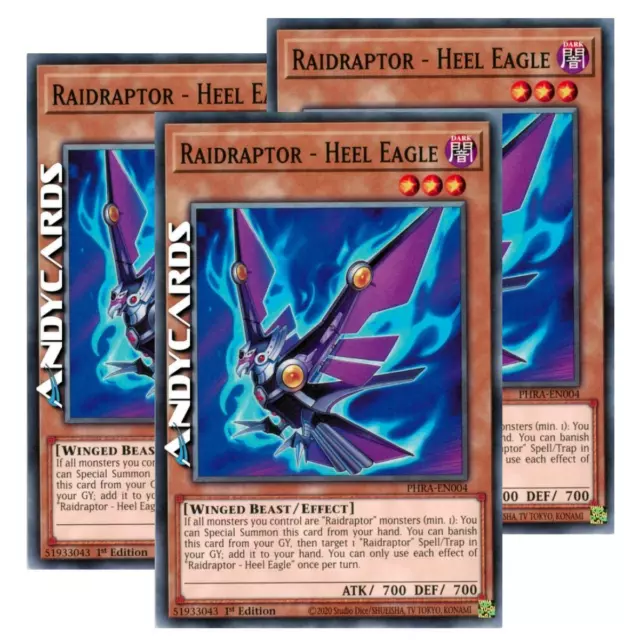 3x RAIDRAPTOR - HEEL EAGLE • (Raidraptor - Aquila Nemica) • Comune • PHRA EN004