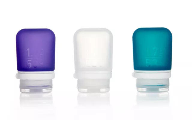 humangear 'GoToob' 3er Pack - 53 ml transparent/violett/türkis