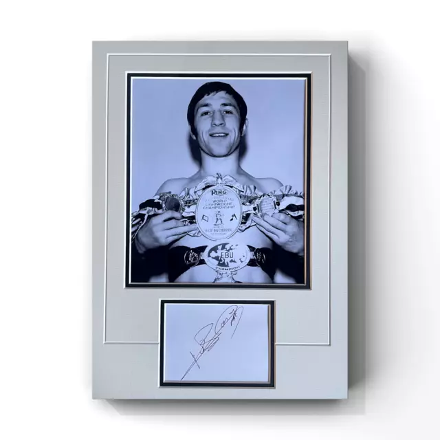 Ken Buchanan - Scottish Former Professional Boxer Signed Display