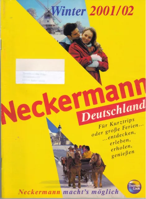 Reise Katalog Neckermann, Reisen Winter 2001/02 mit Preisen - 182 S. - wie NEU
