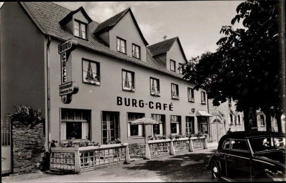 Ak Alken an der Mosel, Restaurant Burg Café, Bes. J. Kretzer - 2978465