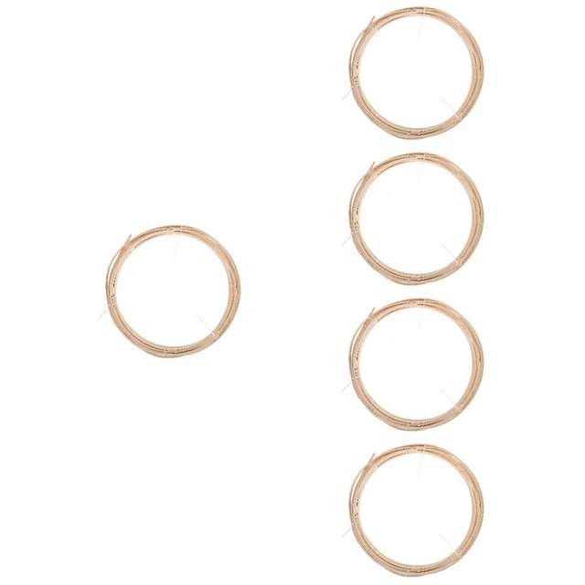 5 rollos material de tejido de ratán maderas muebles juego de reparación correa de ratán caqui