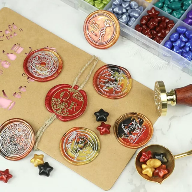Unique Wax Seal Kit with 150Pc Colorful Beads Ideal for Cosmetics Packaging
