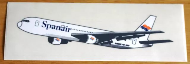 Spanair (Spain) Boeing 767 Airline Sticker