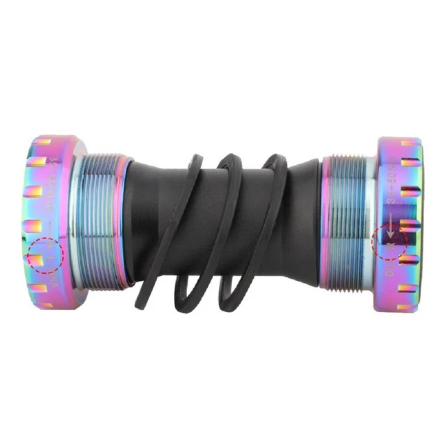 Axe De Pédalier Carré Pour Vélo - Compatible Cadre 68mm - Longueurs 118 à 127.5 Mm - Roulements Intégrés - Pour Manivelle Carrée - 6