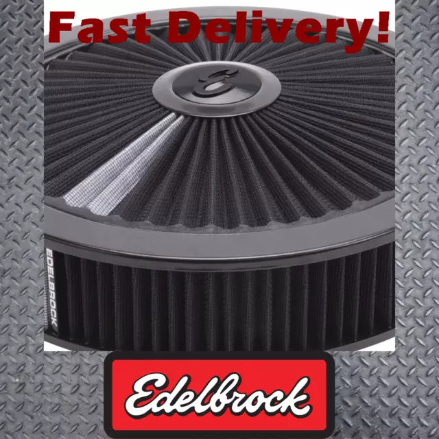 Edelbrock PRO-FLO AIR CLEANER BLACK suits Chevrolet 396 402 427 454 502 Performa