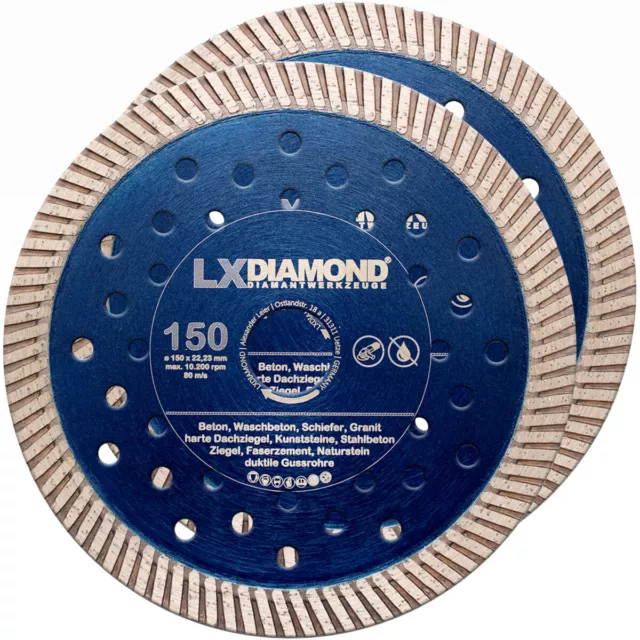 LXDIAMOND Diamant-Trennscheibe 150mm Stahl-Beton für SPIT D88E D90 Mauernutfräse