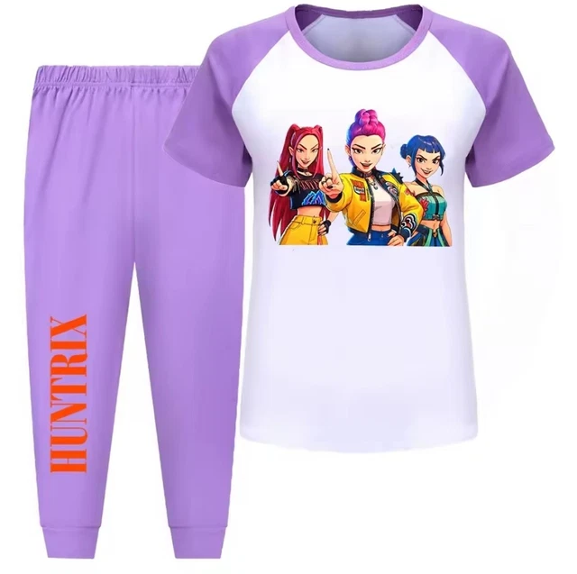 KPop Demon Hunters Pyjamas Ensemble Pour Enfants Doux à Manches