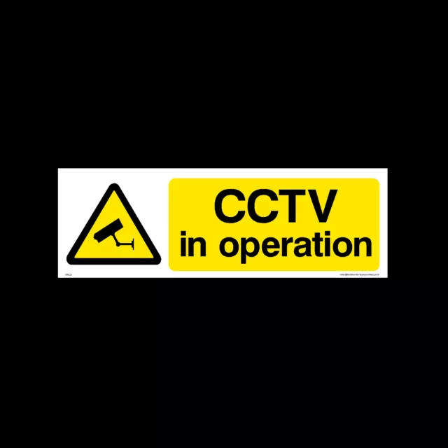 Cctv In Operation Signs & Sticker All Materials! All Sizes! Free P+P (Misc2)