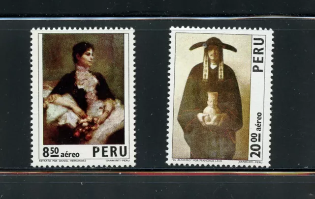 Z978 Peru 1973 Kunst Gemälde Short-Set 2v. MNH