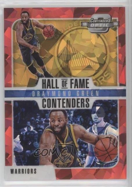 2018 Panini Contenders Optic Hall of Fame Prizms Red Cracked Ice Draymond Green