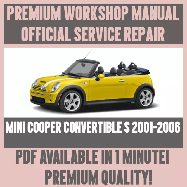 MINI COOPER SERVICE Workshop Repair Manual Countryman Clubman Moke S Austin  £43.91 - PicClick UK