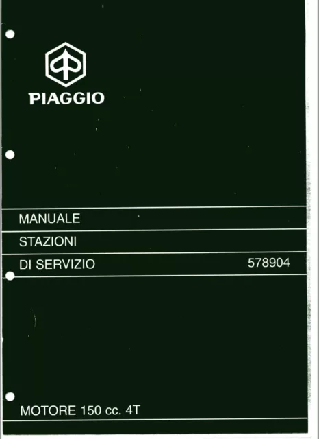 MANUALE STAZIONE DI SERVIZIO PIAGGIO VESPA 150 ET4 del 1999 MANUALE OFFICINA PDF