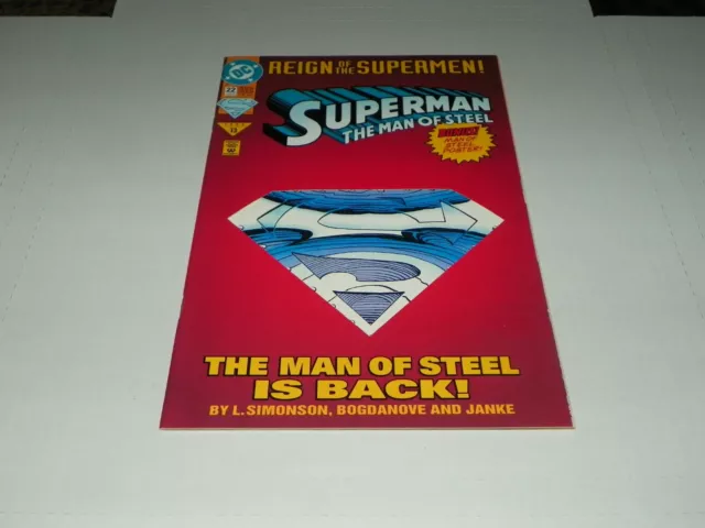 Superman Man Of Steel #22 - June 1993 - Die Cut Cover - Reign Of The Supermen!