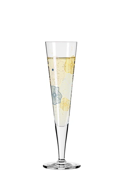Dekomiro Set Di 2 Calici Da Champagne Ritzenhoff Goldnacht #21 E #22 – Con Panno Per Vetri, Design Di Andrea Arnold, Altezza 24 Cm