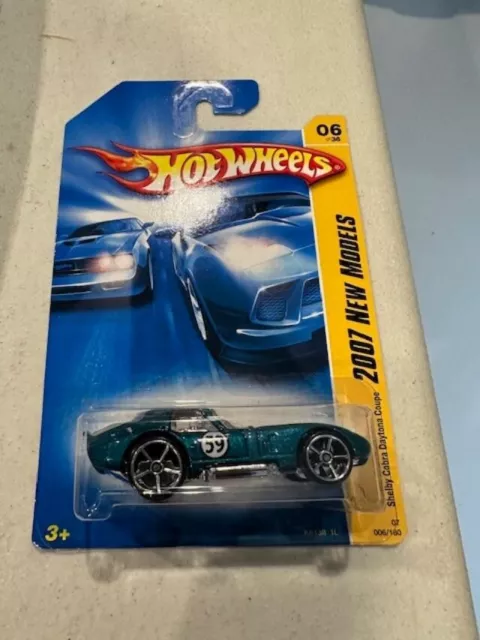 2007 Hot Wheels New Models Shelby Cobra Daytona Coupe #6 Green