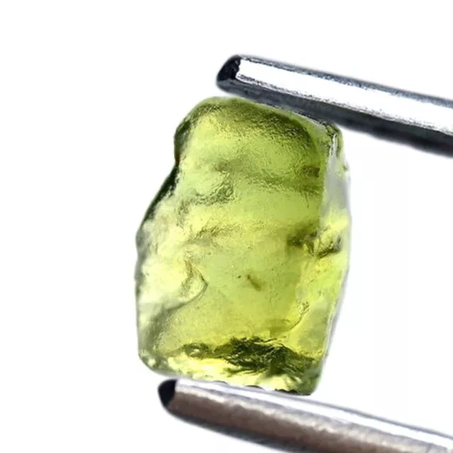 Gorgeous Certified 1.43ct Natural Unheated Lime Green Sapphire VS Clarity Rough