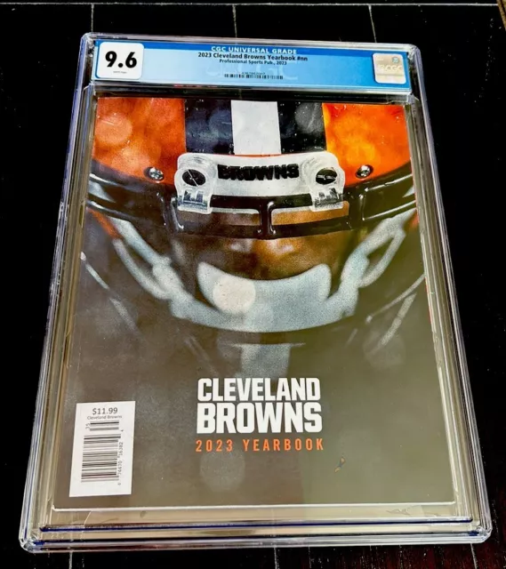 CLEVELAND BROWNS RARE 2023 Program Yearbook NFL None Higher Playoffs CGC 9.6