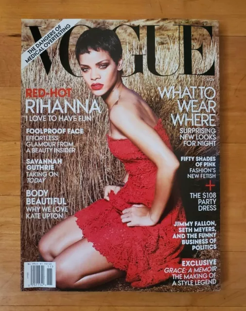 Vogue Magazine Rihanna Savannah Guthrie Party Dresses Foolproof Face Kate Upton