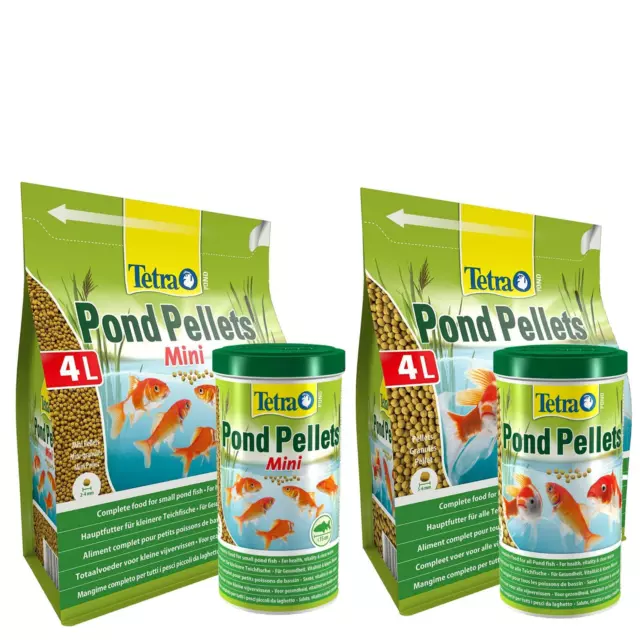 Tetra Pond Pellets Complete Fish Floating Food Clear Water BioActive Formula