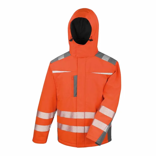 Result Safeguard Mens Dynamic Hi-Visibility Softshell Work Coat RW5340