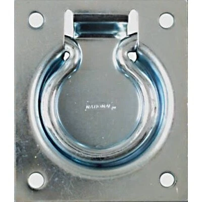 Chest & Door Ring Pull, Zinc-Plated, 100-Lb. Load -N203-752