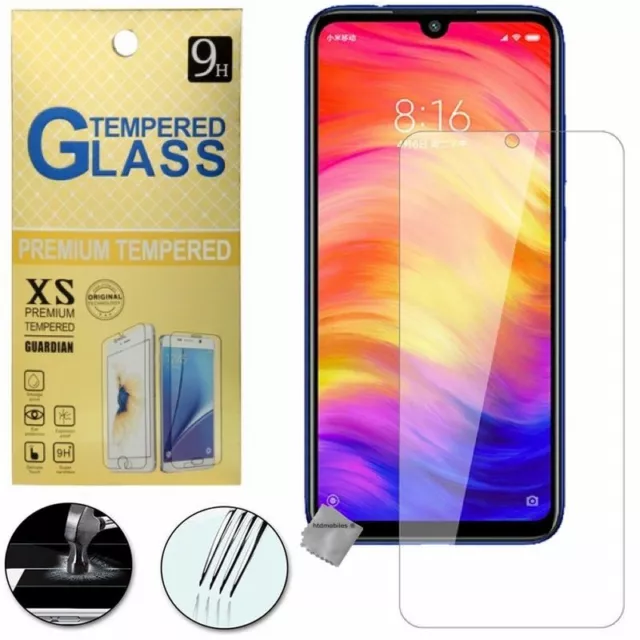 Film de protection vitre verre trempe transparent pour Xiaomi Redmi Note 7