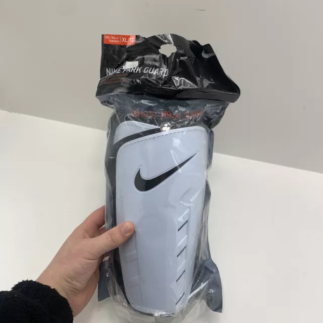 Nike Park Guard Football Shinpad White Size Large To Fit Height 170-180cm Soccer