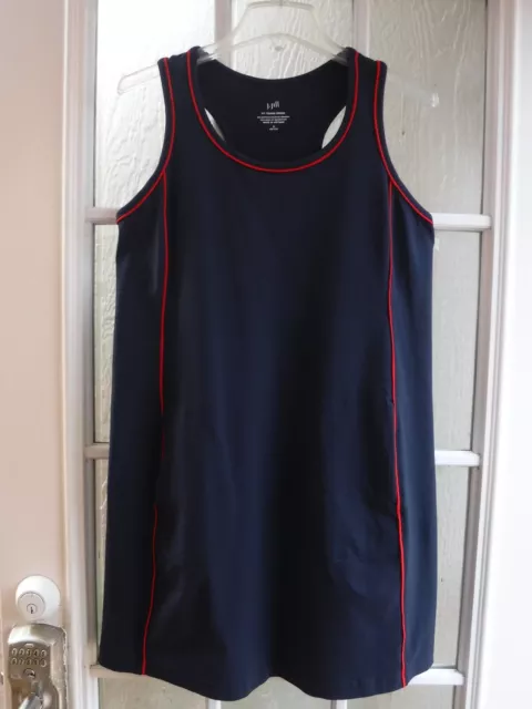 J. Jill Red Trim on Navy Blue Fit Tennis Dress Women S *Great*